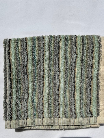 Loopy Wash Cloth in Sea Green Stripe